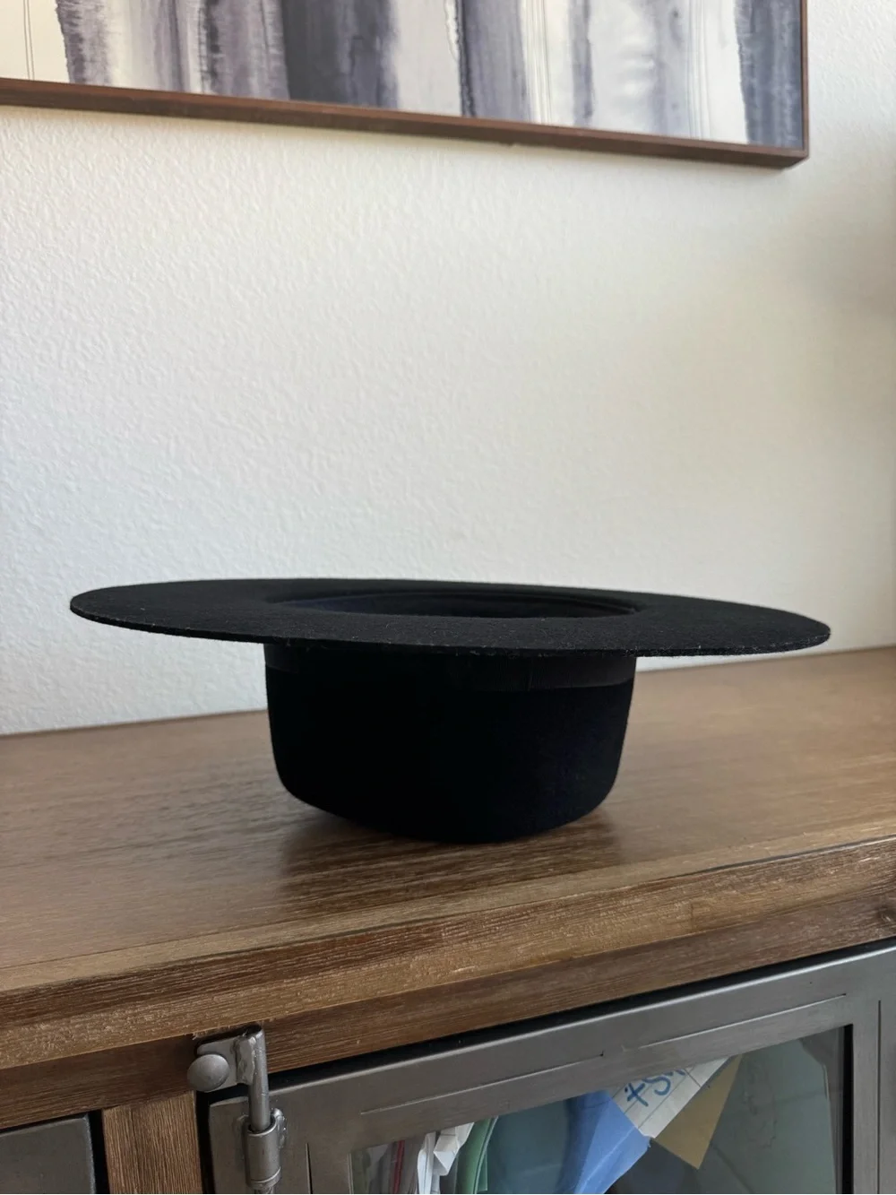 Urban Outfitters 100% Wool Flat Brim Hat